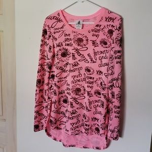 Long sleeve forever and always pink